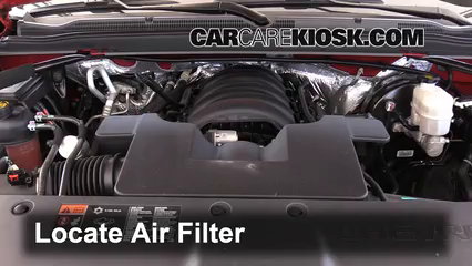 2015 Chevrolet Tahoe LT 5.3L V8 FlexFuel Filtro de aire (motor) Cambio